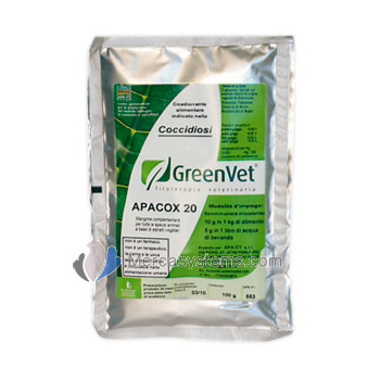 GreenVet Apacox 20 100gr, (Treatment and prevention of coccidiosis)