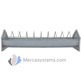 Pigeon supplies and accessories: Plastic feeder 9.84" with with metal guard 