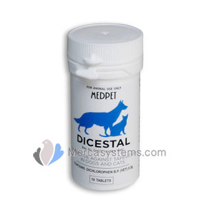 MedPet Dicestal 10 tabs, (hight effective against tapeworm in Dogs and Cats)