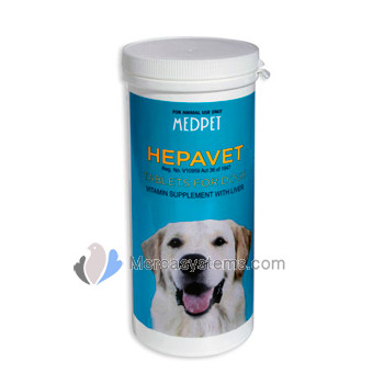 MedPet HepaVet 100 tabs, Vitamin supplement with liver for use in dogs.