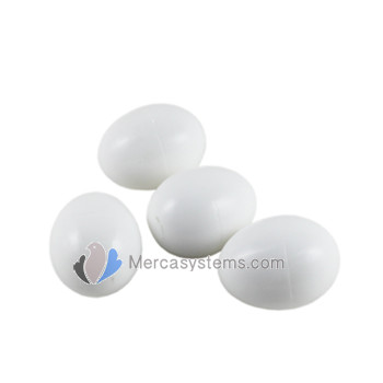 Solid plastic fake egg for large hens