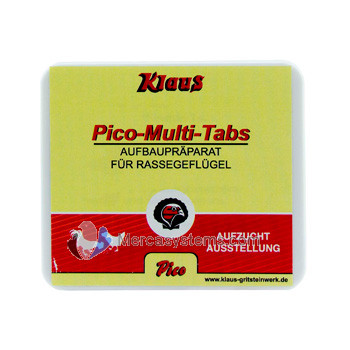 Poultry Produts and Supplies: Klaus Pico-MultiTabs 100 tablets (multivitamin for roosters and other poultry)