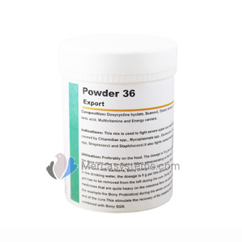 Pigeons Produts and Supplies: Powder 36 100gr , (all into one EXTRA STRONG treatment for severe infections)