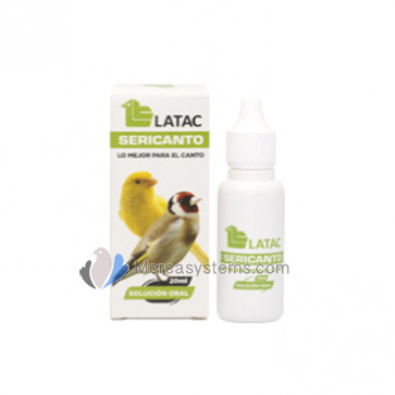 Latac Sericanto 20ml (Vitamins and amino acids that improve song quality) For Birds