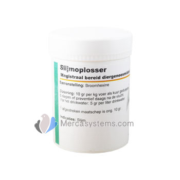 Pigeons Produts and Supplies: Slijmoplosser 100gr, (Belgian master formula to clean and disinfect the upper airways)