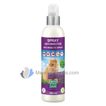 Men For San Anti-Insects Spray 250ml for Cats (fleas, ticks, mites and mosquitos)