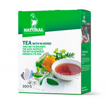 Natural Tea 300g, a Blend of 16 Herbs and Plants. 